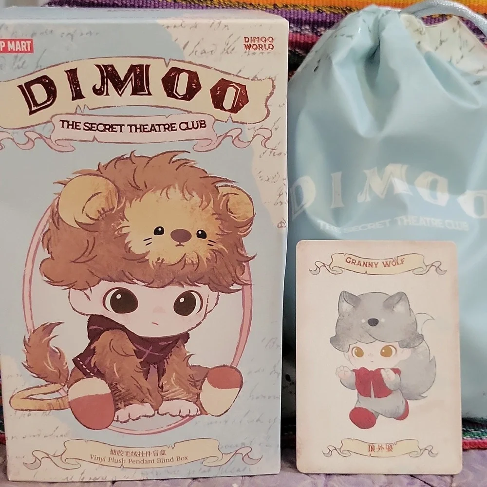 POP MART Dimoo The Secret Theatre Club Series Pendant Plush Doll - Granny Wolf